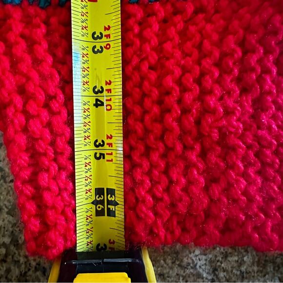 Ugly Christmas Sweater Dress 🎄 🤶 Handmade crocheted dress (see Measurements) - Picture 9 of 11